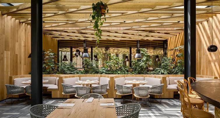 Modern A&G Restaurant storefront exterior